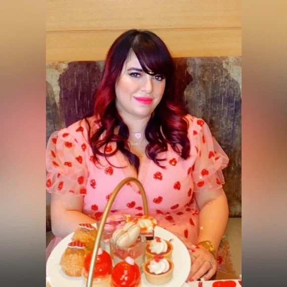 Rachel Parcell Sequin Heart Tulle MIDI Dress XXL - Picture 2 of 4